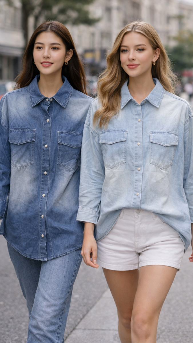 Washed Full Sleeve Denim Shirt FC2300