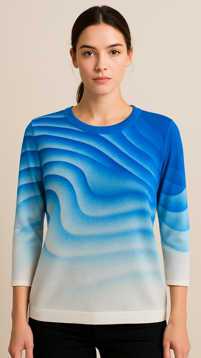 Wavy Print Top FC1218