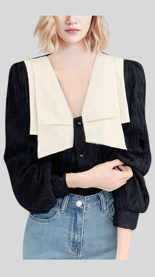 White Design Black Shirt FC1165
