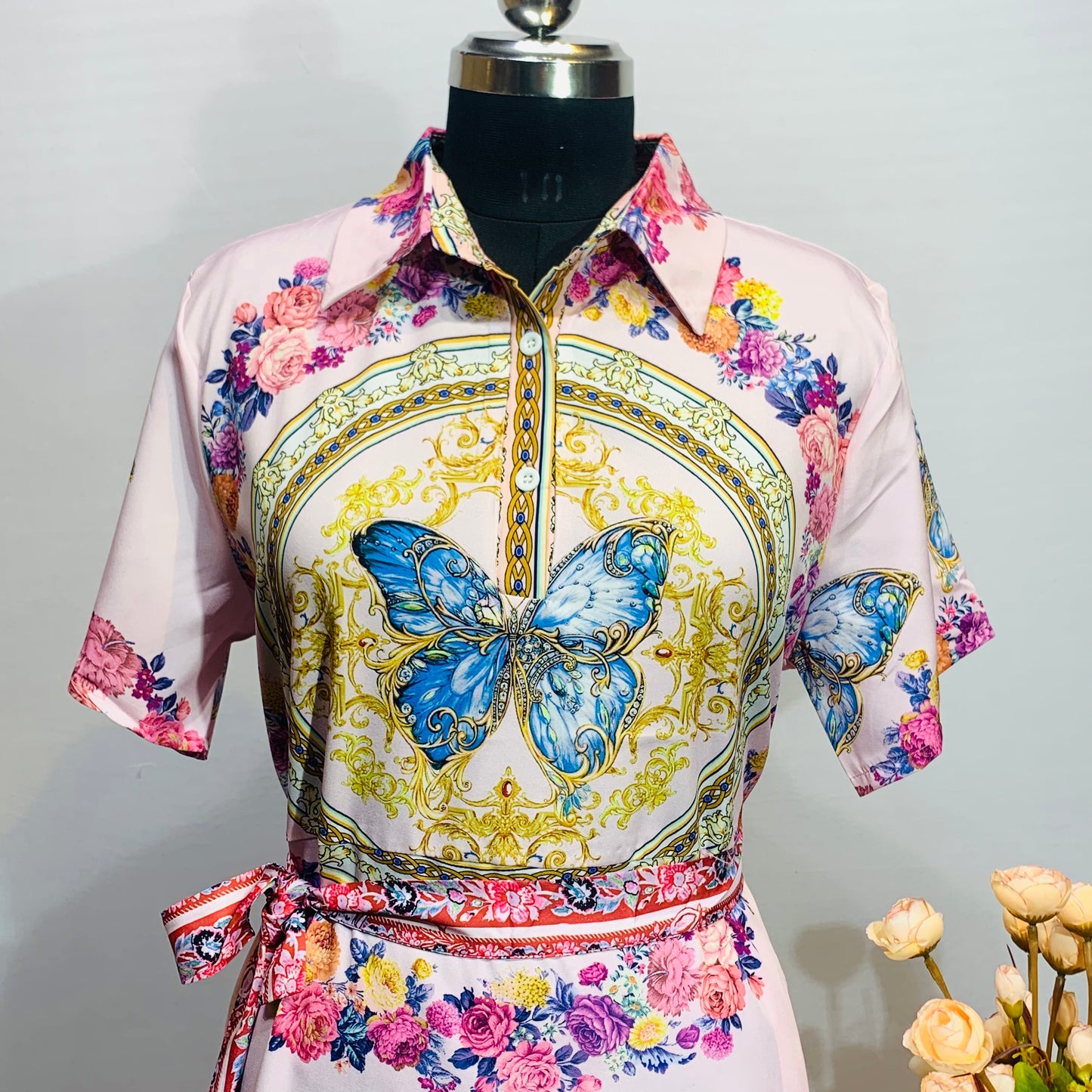 FC Butterfly Dress with Adjustable Belt