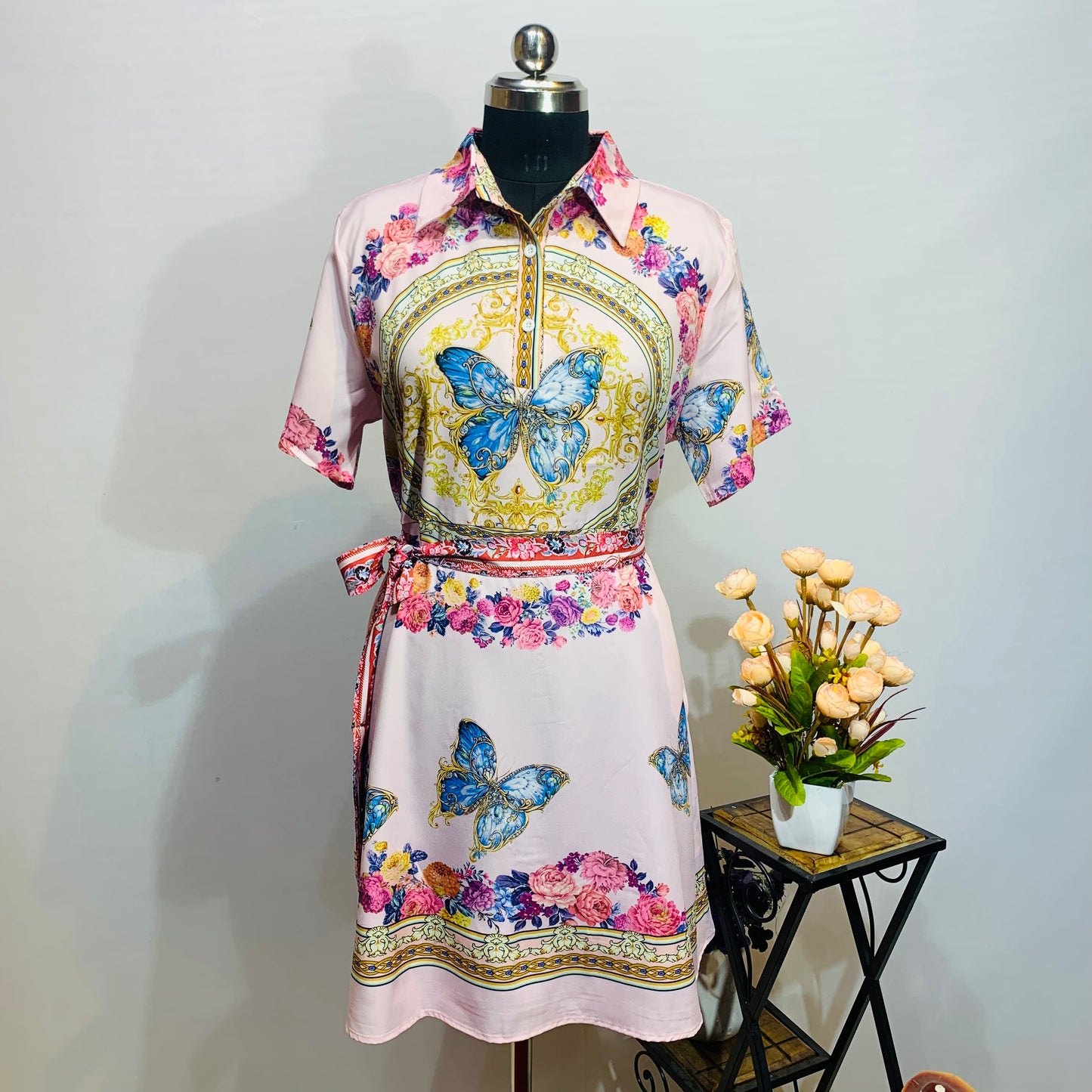 FC Butterfly Dress with Adjustable Belt