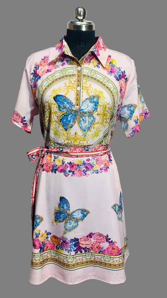 FC Butterfly Dress with Adjustable Belt