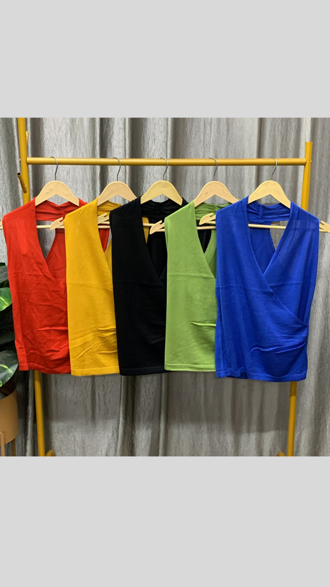 Wrap Sleeveless Tank Top FC2597