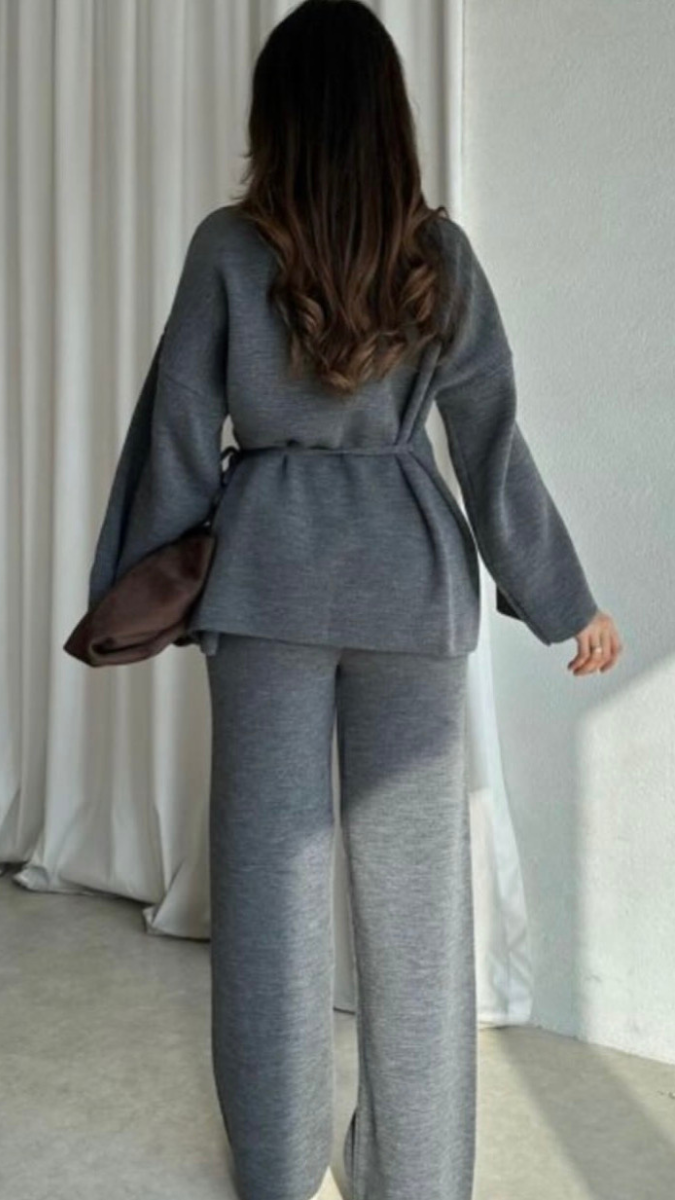 Wrap Up Top And Loose Pant Coord Set FC2051