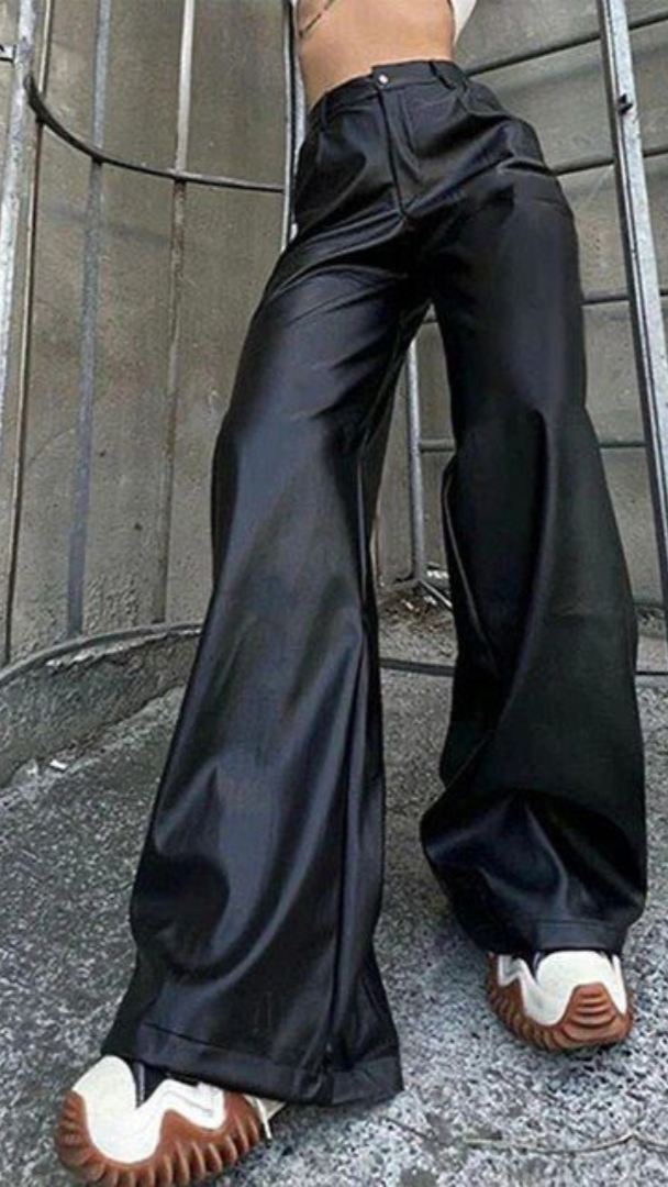 Fc Leather Pant With Chain Belt