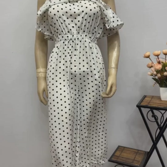 Georgette Polka Dot Dress 