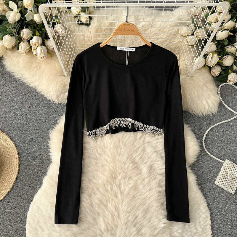 FC  FULL SLEEVE TASSEL TOP