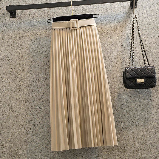 Fc Pleated Skirt New Style Mid-Length